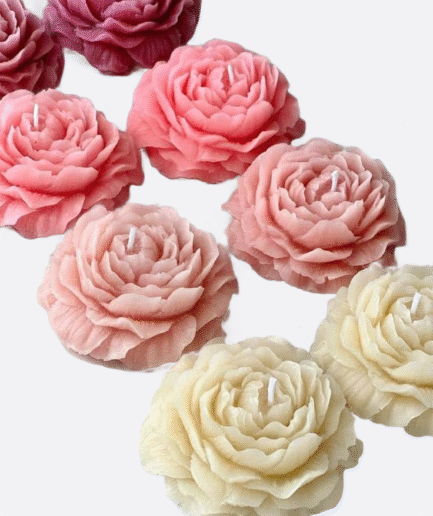 Rose Flower Candle